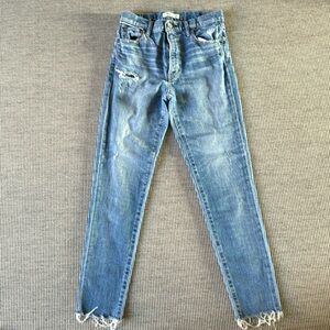 Moussy vintage Hammond Distressed High-Rise Skinny Jeans. Size 27